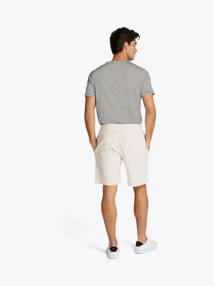 Tommy Hilfiger White Terry Towelling Jogger Shorts - Image 3 of 6