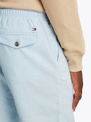 Tommy Hilfiger Blue Harlem Drawstring Linen Shorts - Image 4 of 6