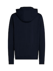 Tommy Hilfiger Navy Multi Flags 100% Cotton Hoodie - Image 6 of 6