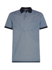 Tommy Hilfiger Light Blue Regular Fit Short Sleeve 100% Cotton Polo Shirt - Image 5 of 6