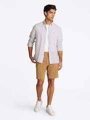 Tommy Hilfiger White Regular Fit Essential Stripe 100% Linen Shirt - Image 1 of 6