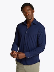 Tommy Hilfiger Blue Performance Stretch Oxford Shirt - Image 1 of 7