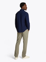 Tommy Hilfiger Blue Performance Stretch Oxford Shirt - Image 3 of 7