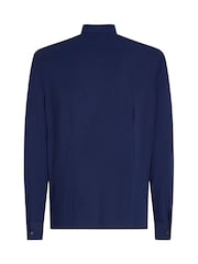 Tommy Hilfiger Blue Performance Stretch Oxford Shirt - Image 6 of 7