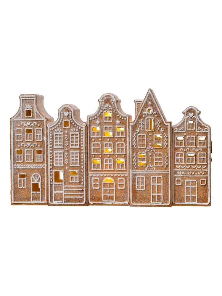 Lumineo Pre Lit LED Gingerbread Christmas House Ornament - Image 2 of 3 Lumineo Pre Lit LED Gingerbread Christmas House Ornament - Image 2 of 3