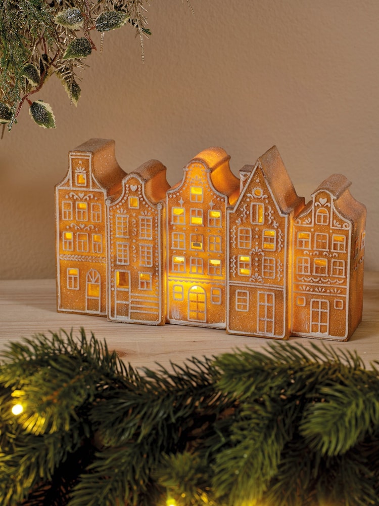 Lumineo Pre Lit LED Gingerbread Christmas House Ornament - Image 3 of 3