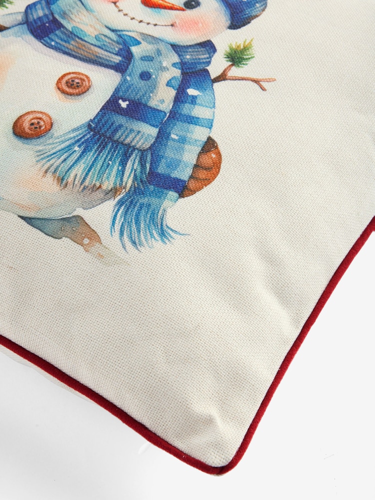 Lumineo Lit Snowman Christmas Cushion - Image 4 of 4