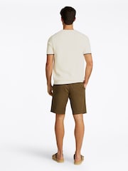 Tommy Hilfiger Cream Structure Knitted 100% Cotton T-Shirt - Image 3 of 6