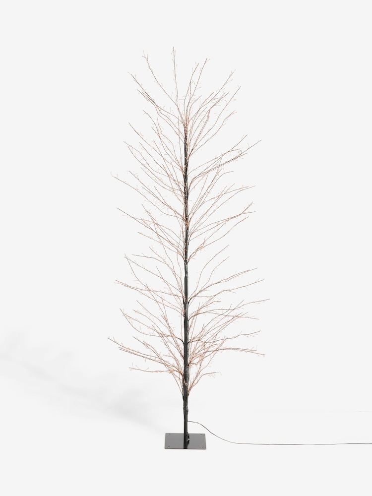 Lumineo Black Pre Lit Outdoor Warm White LED Christmas Tree - Image 4 of 4