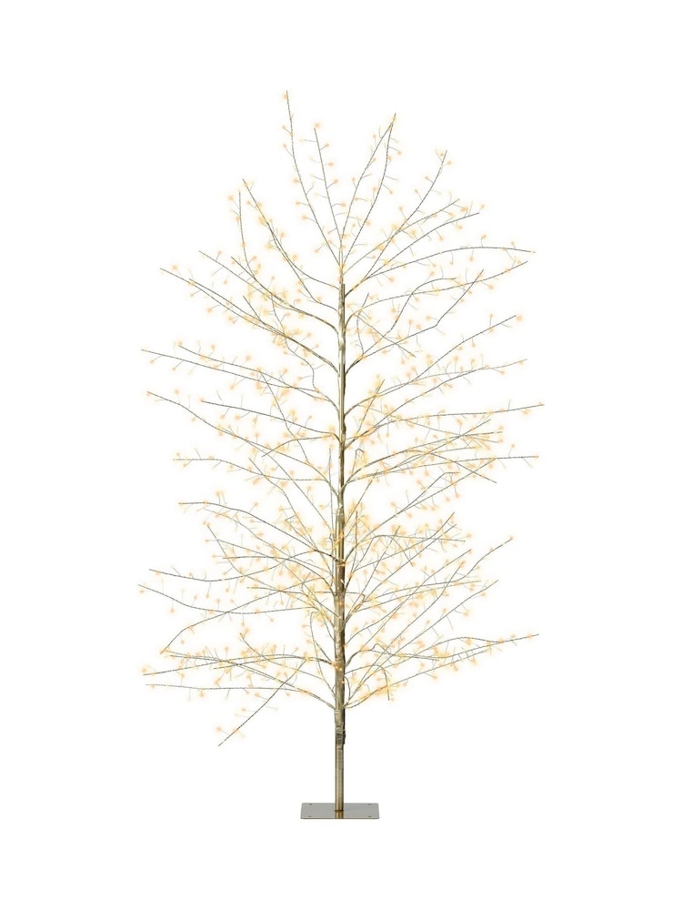 Lumineo Champagne Gold Pre Lit 5ft Outdoor LED Christmas Tree - Image 2 of 2