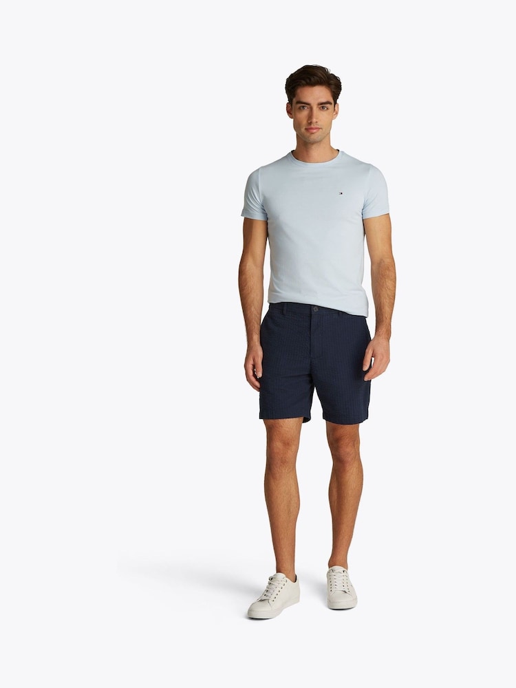 Tommy Hilfiger Blue Mercer Seersucker Shorts - Image 2 of 6