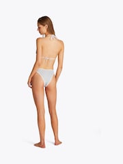 Tommy Hilfiger White Triangle Bikini Top With Removable Pads - Image 3 of 5