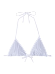 Tommy Hilfiger White Triangle Bikini Top With Removable Pads - Image 5 of 5