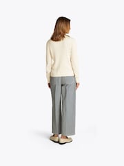 Tommy Hilfiger Natural Cotton Cable Crew Neck Jumper - Image 3 of 6