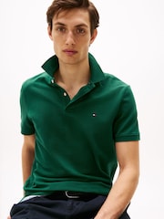 Grün - Tommy Hilfiger Regular Fit Stripe Pique Short Sleeve Polo Shirt - Bild 4 von 7