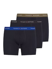Tommy Hilfiger Blue Signature Essential Waistband Boxer Briefs 3 Pack - Image 1 of 5