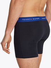 Tommy Hilfiger Blue Signature Essential Waistband Boxer Briefs 3 Pack - Image 5 of 5