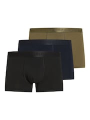 Tommy Hilfiger Blue Everyday Luxe Trunks 3 Pack - Image 1 of 3