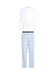 Tommy Hilfiger White 100% Organic Cotton Pyjama Set - Image 4 of 6