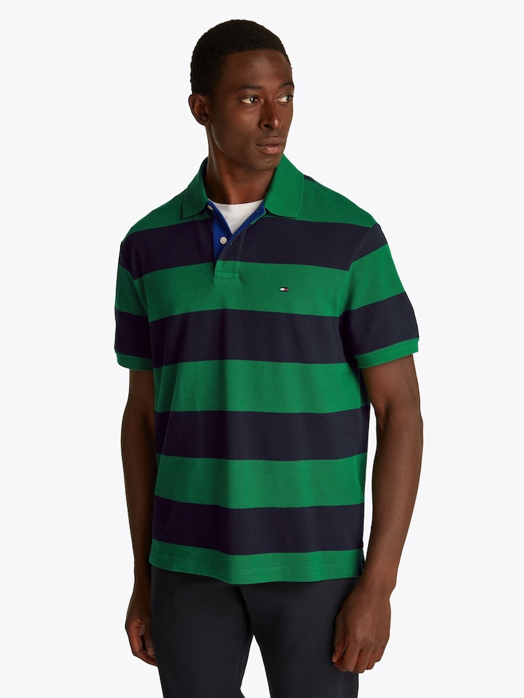 Зеленый - Tommy Hilfiger Short Sleeve Polo Shirt - Image 1 of 7