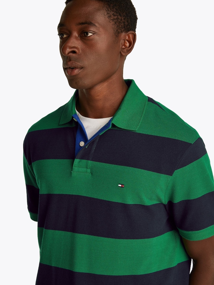 Tommy Hilfiger Green Short Sleeve Polo Shirt - Image 4 of 7