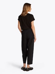 Tommy Hilfiger Black Stretch Tapered Trousers - Image 3 of 6