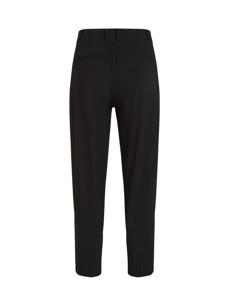 Tommy Hilfiger Black Stretch Tapered Trousers - Image 6 of 6