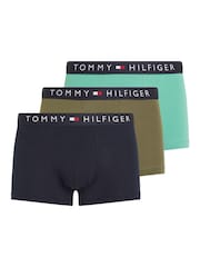 Tommy Hilfiger Green Trunks 3 Pack - Image 1 of 5