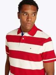 Tommy Hilfiger Red Short Sleeve Polo Shirt - Image 4 of 6