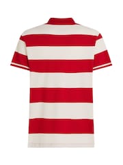 Tommy Hilfiger Red Short Sleeve Polo Shirt - Image 6 of 6