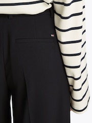 Tommy Hilfiger Black Low Waist Stretch Wide Leg Crop Trousers - Image 4 of 6