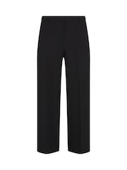 Tommy Hilfiger Black Low Waist Stretch Wide Leg Crop Trousers - Image 5 of 6