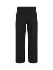 Tommy Hilfiger Black Low Waist Stretch Wide Leg Crop Trousers - Image 6 of 6