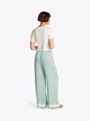 Tommy Hilfiger Green Satin Pull On Trousers - Image 3 of 6