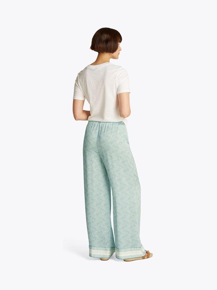 Tommy Hilfiger Green Satin Pull On Trousers - Image 3 of 6