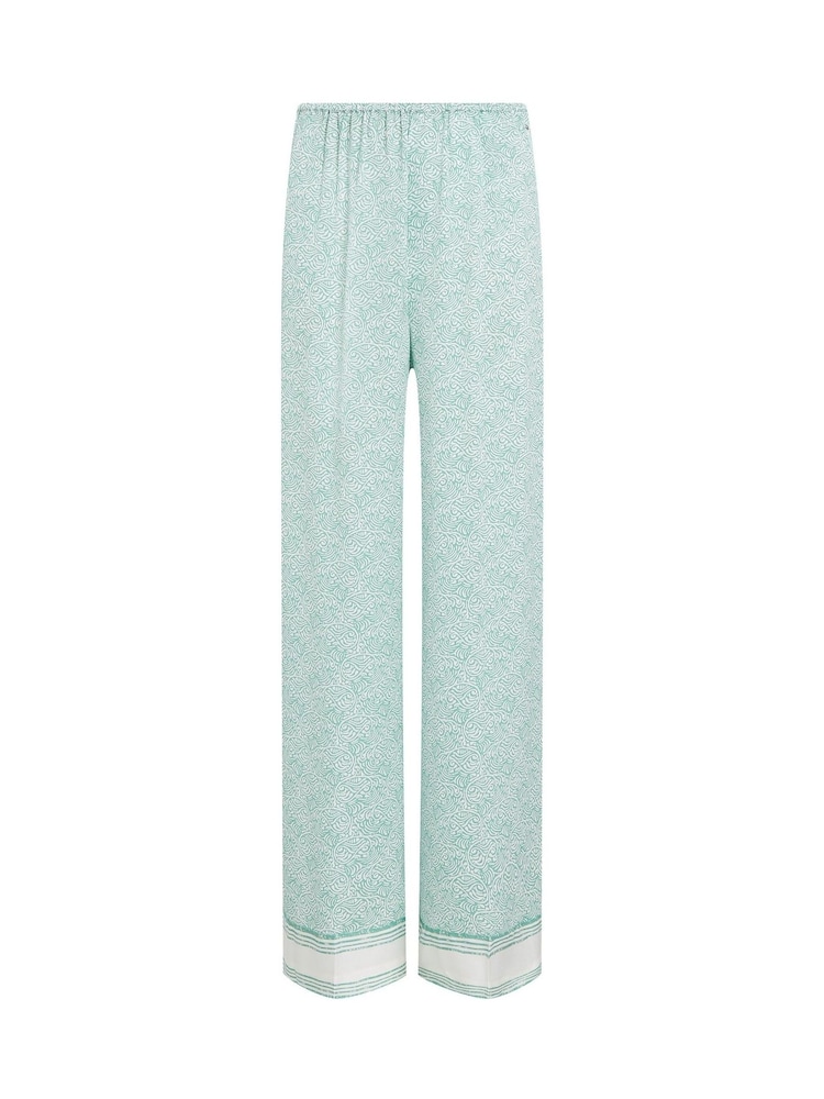 Tommy Hilfiger Green Satin Pull On Trousers - Image 5 of 6