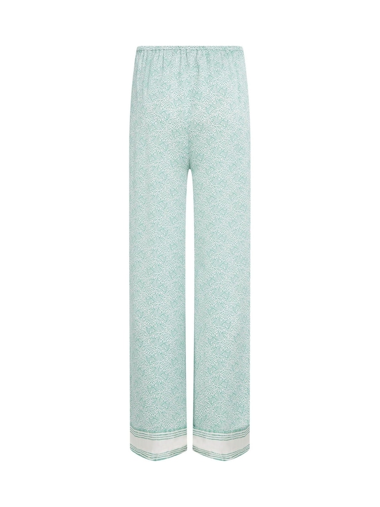 Tommy Hilfiger Green Satin Pull On Trousers - Image 6 of 6