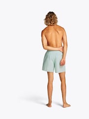 Tommy Hilfiger Green Medium Length Stripe Drawstring Swim Trunks - Image 2 of 5