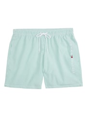 Tommy Hilfiger Green Medium Length Stripe Drawstring Swim Trunks - Image 5 of 5