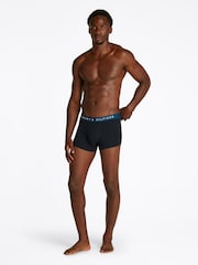 Tommy Hilfiger Blue Waistband Trunks 3 Pack - Image 3 of 5