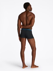 Tommy Hilfiger Blue Waistband Trunks 3 Pack - Image 4 of 5