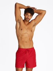 Tommy Hilfiger Red Medium Length Drawstring Swim Trunks - Image 1 of 5
