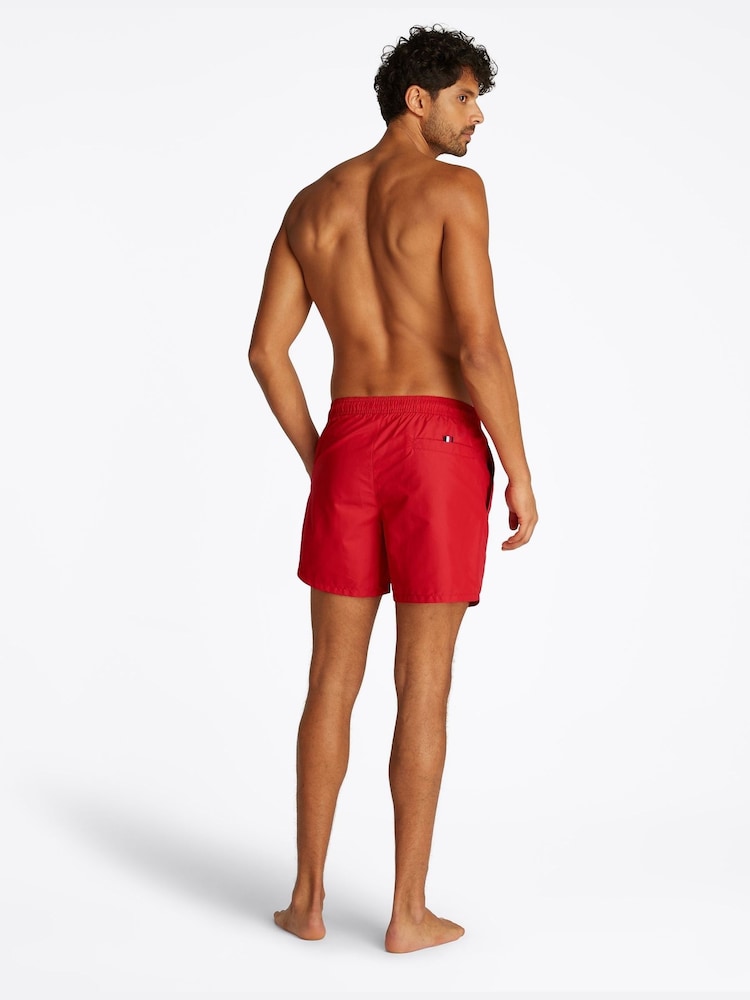 Tommy Hilfiger Red Medium Length Drawstring Swim Trunks - Image 2 of 5