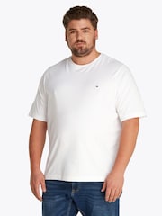 Tommy Hilfiger White Regular Fit Plus Essential 100% Cotton T-Shirt - Image 1 of 6