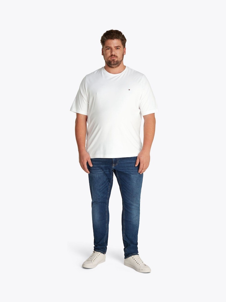 Tommy Hilfiger White Regular Fit Plus Essential 100% Cotton T-Shirt - Image 2 of 6