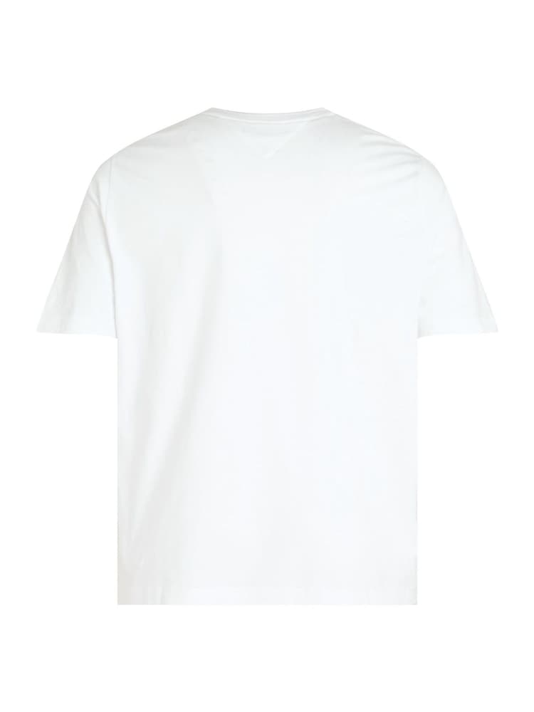 Tommy Hilfiger White Regular Fit Plus Essential 100% Cotton T-Shirt - Image 6 of 6