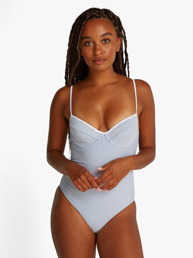 Tommy Hilfiger White Demi Swimsuit 1 Piece - Image 1 of 5