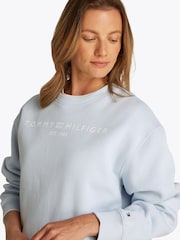 Tommy Hilfiger Blue Regular Fit Modern Sweatshirt - Image 4 of 6