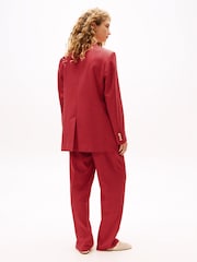 x Sofia Richie Grainge Double-Breasted Red Tommy Hilfiger x Sofia Richie Grainge Double-Breasted Red Blazer - Image 5 of 7