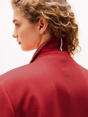 x Sofia Richie Grainge Double-Breasted Red Tommy Hilfiger x Sofia Richie Grainge Double-Breasted Red Blazer - Image 7 of 7